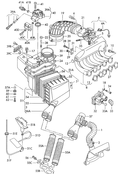 Pасходомер Дозатор топлива Патрубок впускного тракта сопутств. деталями   см. панель иллюстраций: