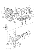 Картер коробки передач Картер сцепления Корпус механизма переключения для 5-ступ. механической КП
