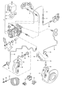 Гидравлический насос Тормозная трубка Тормозной шланг системой тормозов        -ABS-