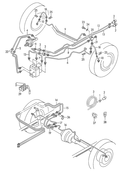 Тормозная трубка Тормозной шланг системой тормозов        -ABS-