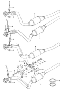 Выпускная труба Нейтрализатор Детали крепежные для КП F             >> 4D-S-000 496