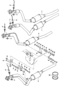 Выпускная труба Нейтрализатор Детали крепежные для КП F 4D-S-000 497>>