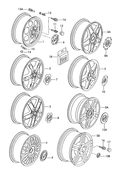 Алюминиевый диск Колпак колеса F             >> 1M-2-115 000*