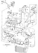 трубки  системой отопления  теплообменником  Отопление Шланги ОЖ  см. панель иллюстраций: