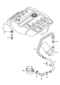 Защита картера двигателя Вентиляция для блока цилиндров