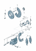 Дисковые тормоза Колесный тормозной цилиндр для дисковых тормозов  Тормозный щит