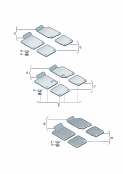 Оригинальные аксессуары 1 к-т ковриков (текстильн.м-л) 1 к-т всепогодных ковриков *функция 'FI' невозможна