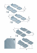 Оригинальные аксессуары 1 к-т ковриков (текстильн.м-л) 1 к-т ковриков (резиновые) Защитное покрытие