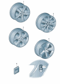Оригинальные аксессуары Алюминиевый диск Колесный болт - секретка Заслонка для блока клапанов