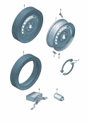 Стальной диск Шины (только для запасного колеса) Запасное колесо
