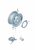 Стальной диск (только для запасного колеса) Pемонтный комплект с компресс.
