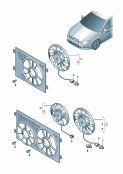 Вентилятор радиатора для автомобилей с кондицион.