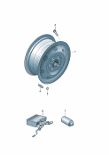 Стальной диск (только для запасного колеса) Pемонтный комплект с компресс.