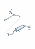 Промежуточная труба Передний глушитель Задний глушитель D - 04.05.2015>>
