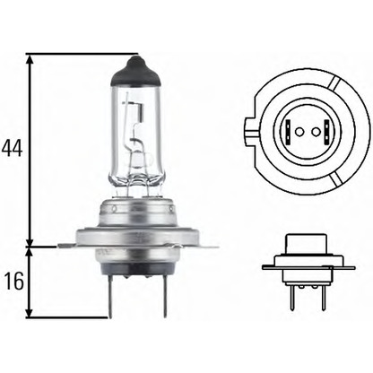 Photo Bulb, spotlight; Bulb, headlight; Bulb, fog light; Bulb; Bulb, headlight; Bulb, fog light; Bulb, cornering light; Bulb, daytime running light HELLA 8GH007157126