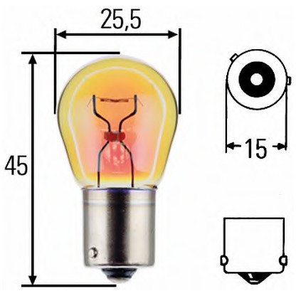 Photo Bulb, indicator; Bulb, indicator HELLA 8GA006841121