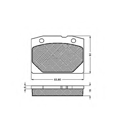 Photo Kit de plaquettes de frein, frein à disque SPIDAN 30057