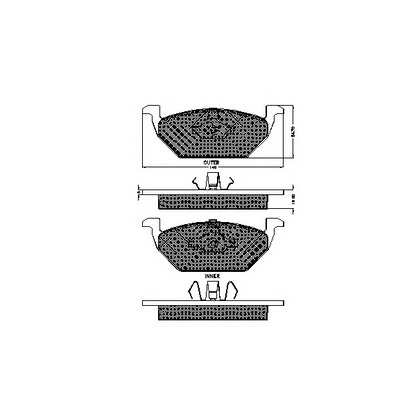Фото Комплект тормозных колодок, дисковый тормоз SPIDAN 32392