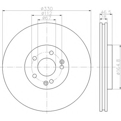 Foto Disco de freno HELLA 8DD355118821