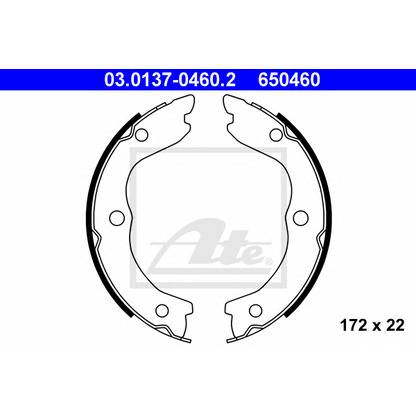 Photo Brake Shoe Set ATE 03013704602