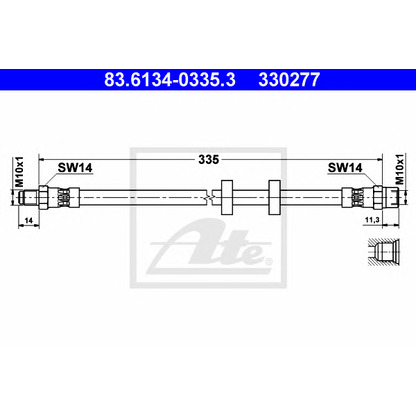 Photo Brake Hose ATE 83613403353