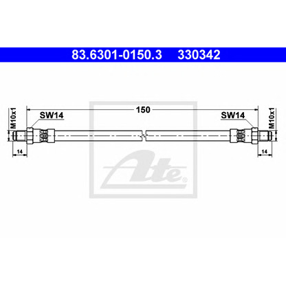 Photo Flexible de frein ATE 83630101503