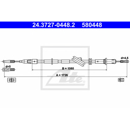 Photo Cable, parking brake ATE 24372704482