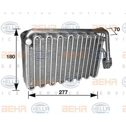Photo Evaporator, air conditioning BEHR HELLA SERVICE 8FV351210431
