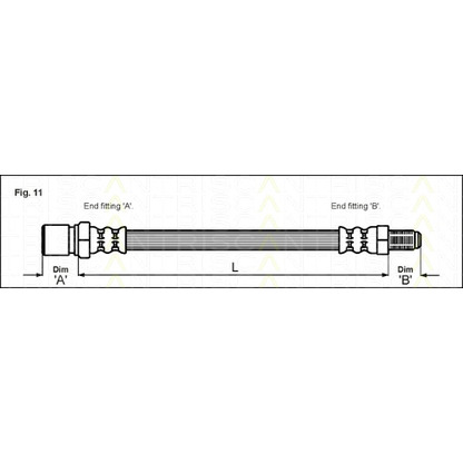 Photo Brake Hose TRISCAN 815010008