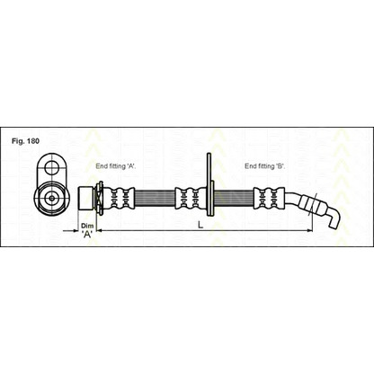 Foto Tubo flexible de frenos TRISCAN 815013134