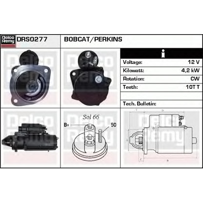 Zdjęcie Rozrusznik DELCO REMY DRS0277