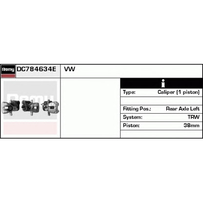 Foto Pinza de freno DELCO REMY DC784634E