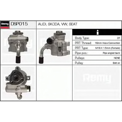 Zdjęcie Pompa hydrauliczna, układ kierowniczy DELCO REMY DSP015