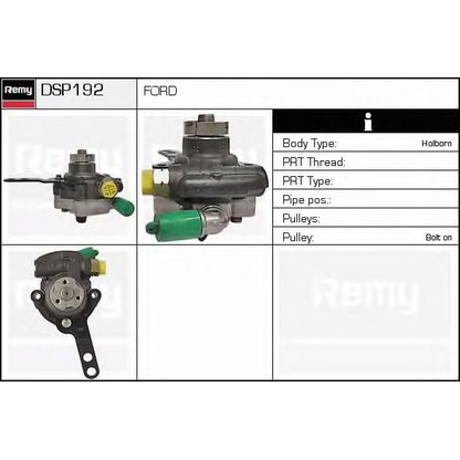 Фото Гидравлический насос, рулевое управление DELCO REMY DSP192