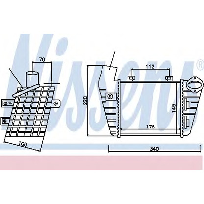 Foto Ladeluftkühler NISSENS 96795