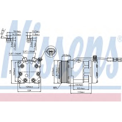 Foto Compresor, aire acondicionado NISSENS 89139