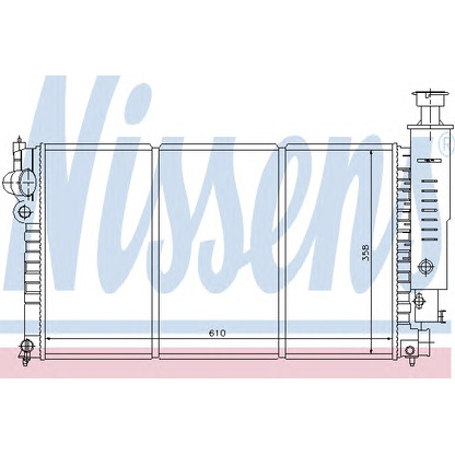 Фото Радиатор, охлаждение двигателя NISSENS 63526