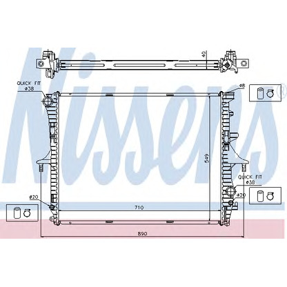 Foto Kühler, Motorkühlung NISSENS 65276A