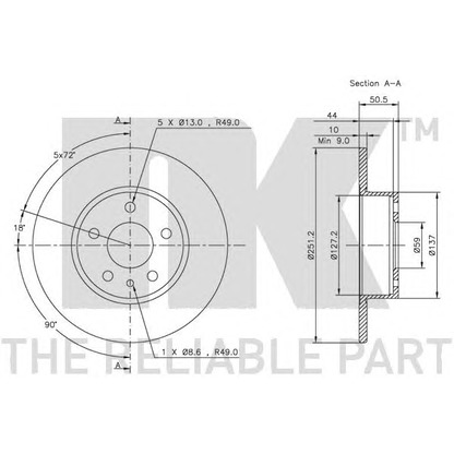 Photo Brake Disc NK 319926