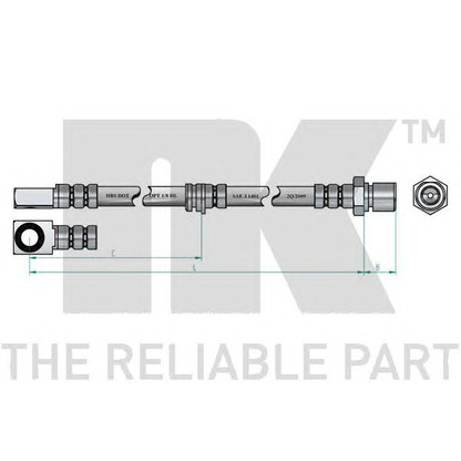 Photo Flexible de frein NK 853654