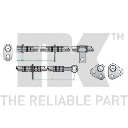 Zdjęcie Przewód hamulcowy elastyczny NK 859939