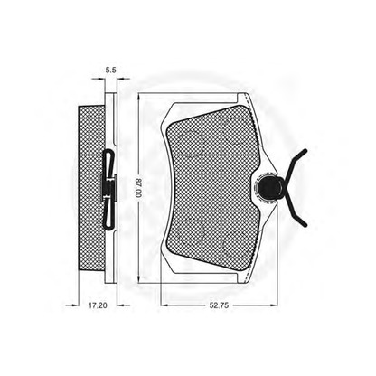 Zdjęcie Zestaw klocków hamulcowych, hamulce tarczowe OPTIMAL 10066