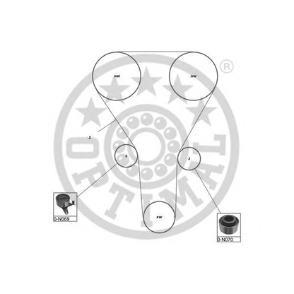 Foto Kit cinghie dentate OPTIMAL SK1224