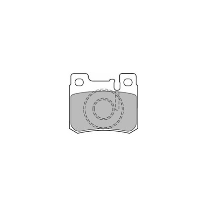 Photo Kit de plaquettes de frein, frein à disque MAPCO 6409