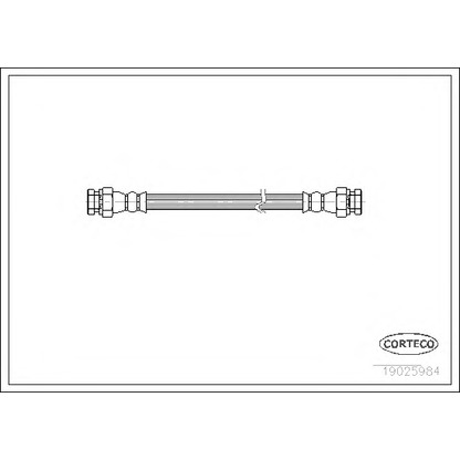 Foto Tubo flexible de frenos CORTECO 19025984