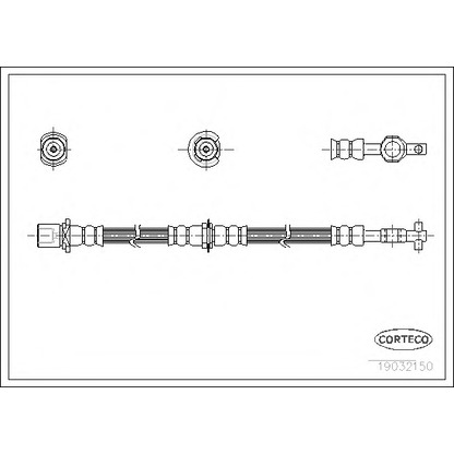 Foto Tubo flexible de frenos CORTECO 19032150