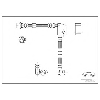 Foto Tubo flexible de frenos CORTECO 19032182
