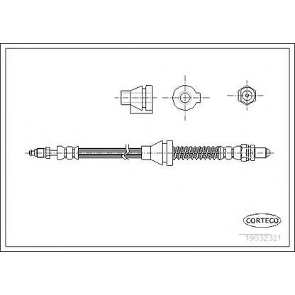 Photo Flexible de frein CORTECO 19032321