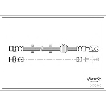 Фото Тормозной шланг CORTECO 19032465