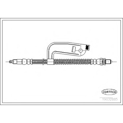 Фото Тормозной шланг CORTECO 19032885